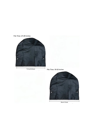 Dashanshop Siyah 31.5 İnç Dayanıklı Araba Kamyon Karavan Lastik Kılıfı Sonbahar Yolculuğu Kış Depolama Ve Kamp
