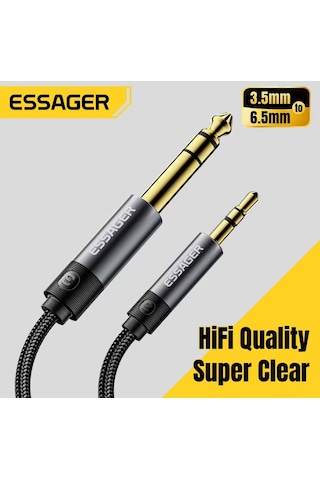 Essager 3-metre 3.5mm To 6.5mm Ses Kablosu Hi-fi Ses+dac Çip