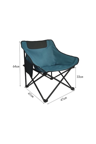 Prestigegoods Katlanabilir Kamp Sandalyesi Bej - Outdoor Taşınabilir - Sanbuyos Bej