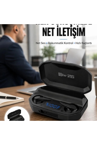 Çağrı Cevaplayabilen Akıllı Saat 5.2 Bluetooth Bağlantılı Kulaklık Yeni Nesil 00