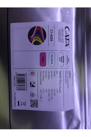 Cata 4555 12V Neon Led Hortum (Pembe)
