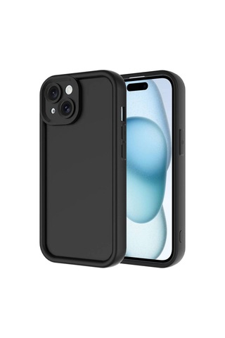 Apple Uyumlu iPhone 14 Kılıf Kamera Korumalı Zore Ananas Kapak Siyah