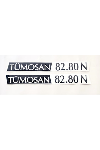 Tümosan Klasik 82.80 N Yan Yazı Tanıtım Etiketi 1996 - 2000 Model Sağ - Sol Takım