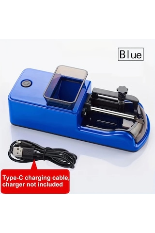 Elmpaly Mavi Kullanışlı Yüksek Güçlü Otomatik Sigara Sarma Makinesi Paslanmaz Çelik Usb Şarj