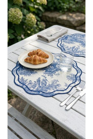 Toile Azure Amerikan Servis Çok Renkli