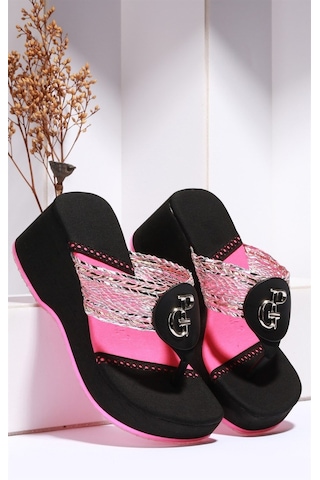 Paris Pudra Siyah Zara Dolgu Taban Terlik-pembe Pembe