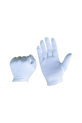 Beyaz Garson Bando Pandomim Gösteri Merasim Eldiveni Beyaz