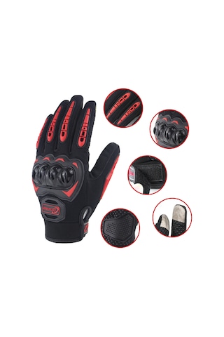 Lemestar Siyah Yeşil L Büyüklüğü Dört Mevsim Kullanıma Uygun Moto Atv Bisiklet Eldiveni - 2 Parmak Dokunmatik Ekran Desteği Ve Kayma Önleyici Tasarım