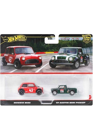 1:64 Hot Wheels Premium Car Culture 2'li Morris Mini Ve 67 Austin Mini Pickup