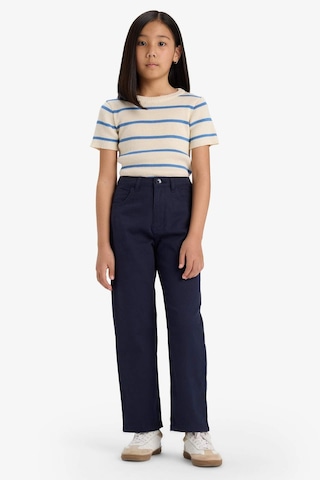 Defacto Kız Çocuk Straight Fit Geniş Bol Paça Cepli Pamuklu Okul Pantolonu C9471a825aunv253 Lacivert