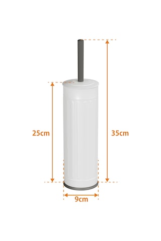 Aqua Bagno Midas Klozet Ve Tuvalet Fırçası , Beyaz 35.22.55.01.04 Beyaz