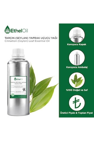 Tarçın Seylan Yaprak Uçucu Yağı - 1 Kg - Saf Ve Doğal Uçucu Yağ 1 KG