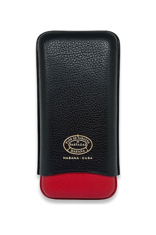 Partagas Series Deri Puro Kılıfı 3lü Kırmızı/siyah 64ring