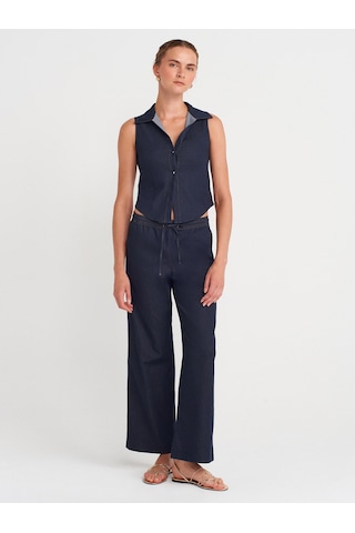 Dilvin 72157 Pijama Pantolon-lacivert Lacivert