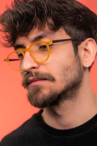 Focus On E-TS001 Wilson Matte Mustard Mavi Işık Filtreli Erkek Ekran Gözlüğü