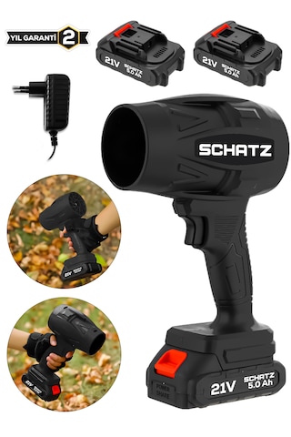 Schatz 21 V Çift Akülü Şarjlı Akülü Jet Fan Üfleyici Toz Üfleyici Mangal Yakma Araç Kurutma Makinesi S112