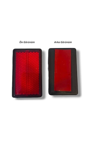 Ön Amortisör İçi Kırmızı Reflektör 2 Li Set Yapışkanlı Motosiklet