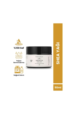 Bade Natural Shea Yağı Soğuk Sıkım %100 Saf 50 ML