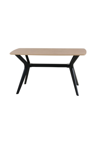 Dfy105 120x80 Mdf Mutfak Masası Modern Dikdörtgen 4 Kişilik Yemek Masası Fonksiyonel Sabit Masa Koyu Ceviz - Siyah