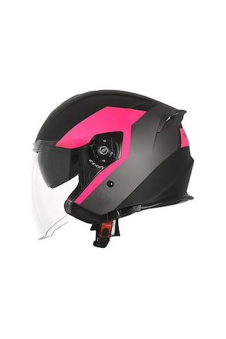 Origine Palio 2.0 Bt Bluetooth Açık Kask Siyah - Pembe
