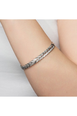 Başak Burma Model 20 Gr Gümüş Bilezik