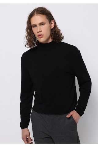 Colin's Colins Regular Fit Turtle Neck Jakarlı Erkek Siyah Kazak Cl1077102 Q1.v1 Blk Siyah