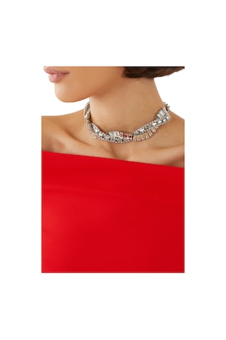 Kristal Örgü Choker Kolye Çok Renkli