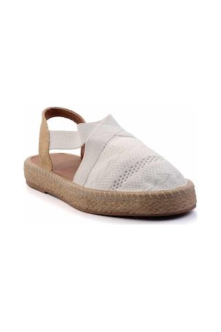 Bambi Beyaz Kadın Espadril K01937050082 Beyaz
