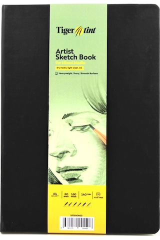 Sketchbook Sert Kapak Eskiz Çizim Defteri 140 Gr. 21x29 Cm. 80 Yp