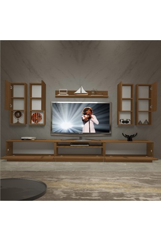 Decoraktiv Trendstyle 8das Slm Tv Ünitesi Tv Sehpası Ceviz
