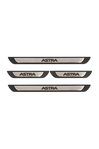 Opel Astra H Kasa 2004-2013 Modeller Old Krom Kapı Eşiği 4 Parça Paslanmaz Çelik