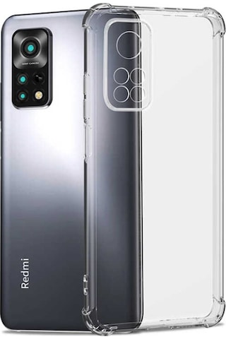 Zore Redmi Note 11s Global Kılıf Msra Kamera Korumalı Nitro Anti Shock Silikon - Renksiz Renksiz