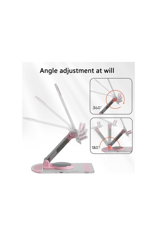 Soulader İphone Uyumlu 16 Serisi İçin Premium Akrilik Telefon Tutucu - Masaüstü Stand Ve Tablet Braketi - Şeffaf Beyaz Tasarım Beyaz