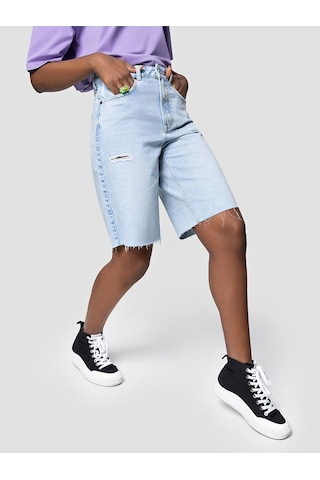 LOFT Regular Fit Kadın Şort Lf2032726 Q1.v1 Denim