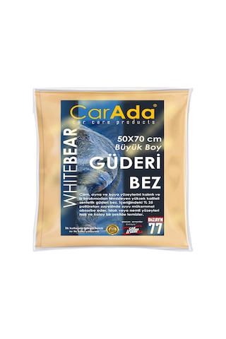 Mikrofiber Güderi Bez, Büyük Boy, 50x70 Cm , Süper Lüx Oto Temizleme Bezi