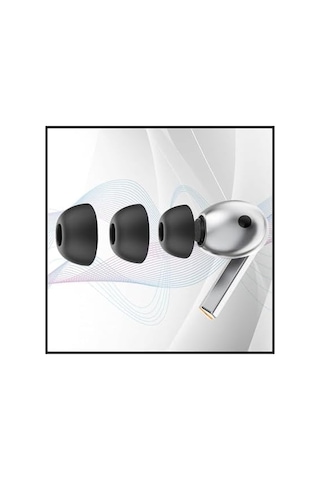 Galaxy Buds3 Pro / Buds4 Pro Uyumlu Üç Boyut Premium Yedek Silikon Kulaklık Uçları S, M, L Siyah