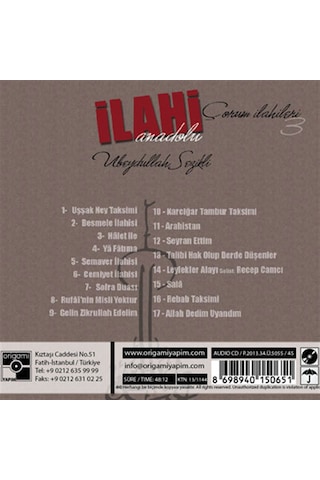 Ubeydullah Sezikli - Çorum İlahileri 3 Cd