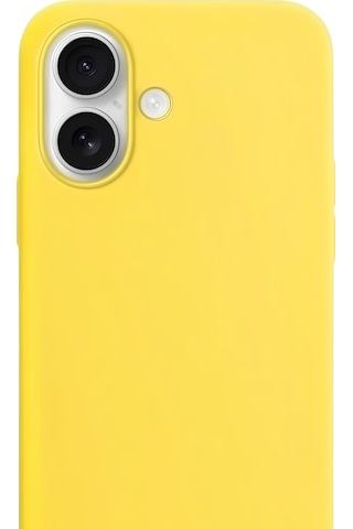 Apple Uyumlu iPhone 17 Soft Touch Lansman Silikon Kılıf Limon Sarısı
