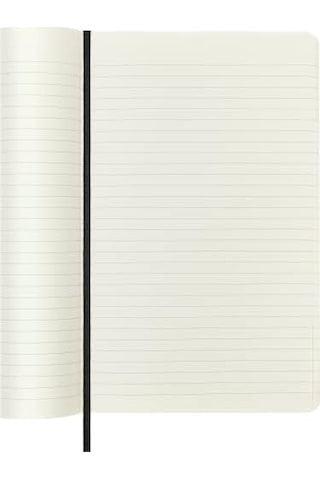 Moleskine Large Boy Yumuşak Kapak Çizgili Defter Siyah /