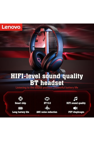 Lenovo ThinkPlus TH40 HiFi Ses Kablosuz Bluetooth Kulaklık