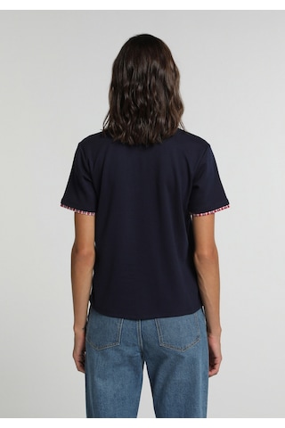 Colin's Colins Regular Fit Shirt Neck Düz Kadın Lacivert Kısa Kol Tişört Cl1083066 Q1.v2 Nav