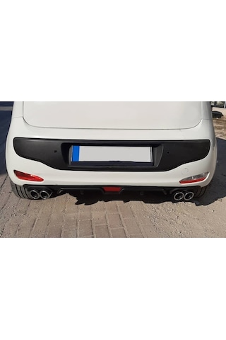 Ford Escort Uyumlu Body Kit Difüzör 4 Çıkış Siyah Yuvarlak