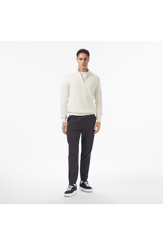 Nautica Erkek Krem Classic Fit Kazak Düz S57230t Krem