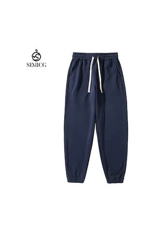 Erkek Düz Renk Spor Pantolon Günlük Pantolon Mavi