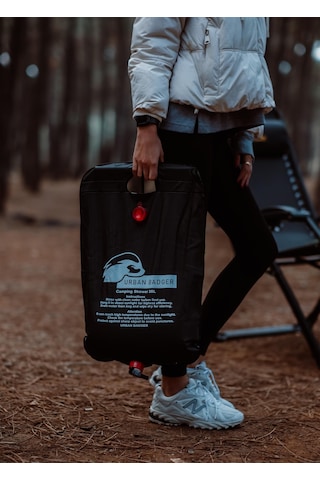 Urban Badger Katlanabilir 20 Litre Kamp Duşu Başlık Ve Hortum İle Beraber Siyah