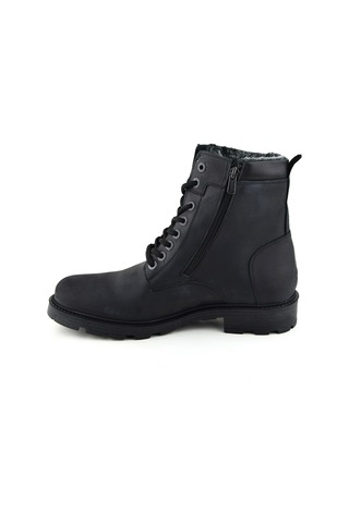 763 Siyah Bot Hakiki Deri