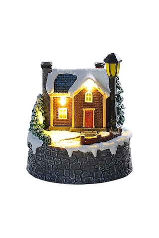 Karaca Home New Year Yılbaşı Led Işıklı Noel Evi 153.09.01.1955