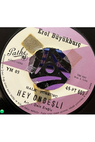 Erol Büyükburç - Niksarın Fidanları / Hey Onbeşli - Pathé 45'lik Plak