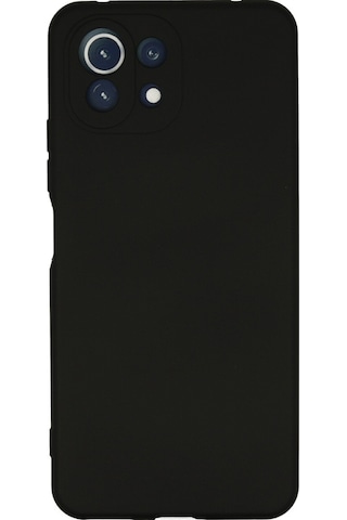 Mi 11 Lite Kılıf Nano İçi Kadife Silikon - Siyah Çok Renkli