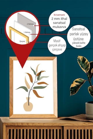 Artavessa Gerçek Ahşap Çerçeveli 3 Parça 3D Poster Tablo Seti - 3DARTSOHOSET94 15 x 20 15 x 20